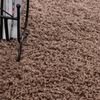 HomebyHome Shaggy Hochflor Wohnzimmerteppich Läufer 60x110 cm Mocca - Flur Teppich Flauschig, Modern, Plüsch und Extra Weich - Ideal als Bettvorleger im Schlafzimmer und als Küchenläufer Bild 5