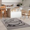 Vimoda Teppich Küchenteppich Grau Trendiger Kaffee Teppich, Rechteckig, Höhe: 5 mm, Küchenteppiche, Cappuccino, Muster Tasse, Kaffee, Esszimmer Bild 3
