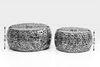 KARE Design Couchtisch Pebbles Deluxe Silber (2er-Set) 82976 Bild 3
