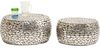KARE Design Couchtisch Pebbles Deluxe Silber (2er-Set) 82976 Bild 4