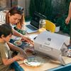 Royal Gourmet Edelstahl Tragbarer Gasgrill, Compact Tischgrill mit Zwei Griffen und Reiseschlössern, Klappbaren Beinen, 3 kW BBQ Campinggrill für Balkon, Picknick Silber Bild 2