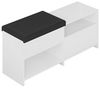 Dmora Schuhschrank 120,3 x 40,5 x 51 cm Weiß 8 Paare, 1 Regal Bild 3
