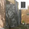 Outsunny Kaminholzregal 2er-Set, 148 x 62 cm, Wasserdicht 600D Oxford, UV-Schutz, BxTxH:148x1x62 cm, (Brennholzregalabdeckung, 2-St, Kaminholzregal Abdeckung), für Feuerholzregal 62-66T x 185H cm, Schwarz Bild 5