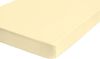 Biberna Jersey-Spannbetttuch, 100 % Baumwolle, Hellgelb, 1x 90x190 cm - 100x200 cm Bild 4