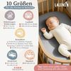 Laleni 2er-Set Jersey Spannbettlaken Beistellbett und Wiege 55x90 cm - Oeko-Tex Zertifiziert, 100% Baumwolle, atmungsaktives Spannbetttuch für Baby, 135 g/m², Moonlight Grey - grau Bild 2