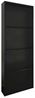 Dmora - Schuhschrank Gonzalo, Schuhregal aus Metall, Mehrzweck-Eingangsgarderobe, Möbel für Schuhe, 50x15h138 cm, Schwarz Bild 3