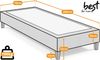 Best for Home Boxspringbett Bettgestell Base (70x200 80x200 90x200 100x200 cm), Hotelbett, TOP Preis-Leistungs-Verhältnis Bild 5