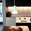 Licht-Erlebnisse Pendelleuchte ROGER, ohne Leuchtmittel, Hängeleuchte Wohnzimmer Esstisch in Weiß Bild 2