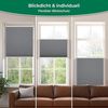 Allesin Plissee ohne Bohren Plissees Klemmfix Anthrazit 60x100 cm(BxH), Plisseerollo Faltrollo mit Klemmträger, Jalousie Rollos für Fenster und Tür, Sichtschutz und Sonnenschutz Bild 4
