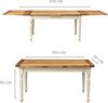 Biscottini Esstisch ausziehbar Made in Italy 160x90 cm | Esstisch Holz massiv | Küchentisch ausziehbar Bild 3