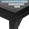 ib style Gartentisch Diplomat Quadro Ausziehtisch 90 - 180 cm silber (Tisch), Gartentisch - ESG-Sicherheitsglas - Aluminium - ausziehbar Bild 4