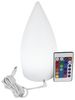 Arnusa LED Tischleuchte Kabellose Akku RGB Lampe Saunalampe Dekoleuchte 11x21 cm, Dimmfunktion, Farbwechsler, USB-C, Akkufunktion, LED fest integriert, Farbwechsler, mit Fernbedienung bis 10 Stunden Leuchtzeit Bild 2