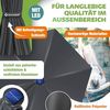 Kesser® Sonnenschirm LED Solar mit Abdeckung, Polyester / Aluminium anthrazit, Ø 300cm Bild 3