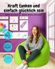 PATCH HOME Patchhome Sitzsack Tropfenform - Kiwi für In & Outdoor XXXL 480 Liter - mit Styropor Füllung in 25 versch. Farben und 3 Größen Bild 3