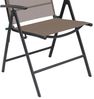 2er Garten Klappstuhl Gartenstuhl Textilen Anthrazit Schokobraun 7 Pos Bild 5