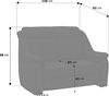 Cavadore 2-Sitzer Beata / 2er Couch im modernen Design / 138 x 98 x 92 / Mikrofaser Hellbeige Bild 3