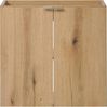Waschtischunterschrank Skelbolu 60x60x40cm Eicheoptik/Schwarz [en. casa] Bild 4