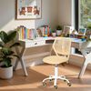 FurnitureR Bunter Schreibtischstuhl, moderner höhenverstellbarer Computerstuhl ohne Armlehnen, ergonomischer Drehstuhl für Kinderzimmer und Home Office Bild 2
