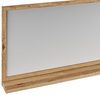 Spiegel 138x60 cm Wildeiche massivum Sydney Wandspiegel Badspiegel Holzrahmen Garderobenspiegel mit Ablage rustikal rechteckig Bild 4