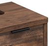 Waschbeckenunterschrank Holz schmal 40x60x40 cm massivum Sydney Pinie braun Badschrank Landhausstil Gäste-WC Unterschrank-Bad Bild 3