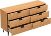 Vente-unique - SINOLO Kommode Holz, Platte Beige - B 40 cm x H 76 cm x L 140 cm Bild 5
