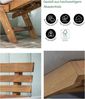 Dehner Gartenliege Sofa Macao, inkl. Polster, 196 x 75 x 70 cm, FSC®-zertifiziertes Holz, individueller Komfort dank höhenverstellbarer Seitenteile Bild 5
