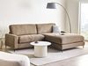 Ecksofa 3-Sitzer MALOY Stoff Braun linksseitig Bild 2