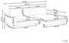 Ecksofa 3-Sitzer MALOY Stoff Braun linksseitig Bild 3