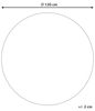 Teppich schwarz/creme Baumwolle ø 120 cm Mandala-Muster HIZAN Bild 3