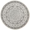 Teppich schwarz/creme Baumwolle ø 120 cm Mandala-Muster HIZAN Bild 4