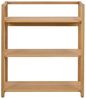 AC Design Furniture Lars rechteckig Regal, Korpus, 3 Böden und Gestell Eiche Ölbehandelt Furnier mit gerade Maserung, 80 x 40 x 93.3 cm, Natürlich Bild 3