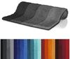Spirella Badteppich Badematte Badvorleger Duschvorleger Mikrofaser Hochflor flauschig 60x90 cm – Grau Bild 4