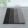Spirella Badteppich Badematte Badvorleger Duschvorleger Mikrofaser Hochflor flauschig 60x90 cm – Grau Bild 2