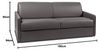 Vente-unique - Schlafsofa 4-Sitzer - Liegefläche: 160 cm - Matratzenhöhe: 14 cm - Grau - CALIFE Bild 3