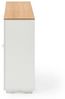 FurnitureR Weißer Aktenschrank, moderner Stil, MDF Material, kompakt und funktional, mit DREI Türen und Einer Schublade Bild 4