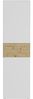 FMD Möbel - BELM 6 - Garderobenschrank m. 2 Türen - melaminharzbeschichtete Spanplatte - Brillantweiß / Artisan Eiche - 5,4 x 19,9 x 4cm Bild 4