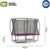 Exit Stahl Trampolin Silhouette | Rosa | 244x366 cm Bild 3