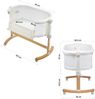 BABYGO 'AMILA' Beistellbett, Creme, höhenverstellbar, mit Schaukelfunktion Bild 5