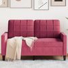 vidaxl 2-Sitzer-Sofa, 120 cm, Samt, Weinrot Bild 3