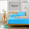 Buymax® Spannbettlaken 90x200 cm Doppelpack 100% Baumwolle Spannbetttuch Bettlaken Jersey, Matratzenhöhe bis 25 cm, Farbe Türkis Bild 2