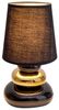 Tischlampe Wohnzimmer Tischleuchte Schlafzimmer Keramik Stoff Schwarz 3045358 Bild 2