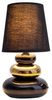 Tischlampe Wohnzimmer Tischleuchte Schlafzimmer Keramik Stoff Schwarz 3045358 Bild 4