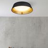 LED Deckenleuchte, schwarz gold, Textil, 45 cm, PONTS Bild 5