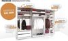 Staud Schwebetürenschrank, Holzwerkstoff, Weiß, Premium, 222cm / 249cm / 68 cm (H/B/T) Bild 3