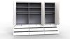 WIEMANN Loft Kleiderschrank, Schlafzimmerschrank, Gleittürenschrank, Drehtürenschrank, mit Schubladen, Glas weiß, Havanna, B/H/T 300 x 216 x 58 cm Bild 3