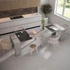 Skraut Home | Ausziehbarertisch | Multifunktionaler ausziehbarer | 300 | Für 14 Gäste | Esszimmertische | Moderner Stil | Zement Bild 2