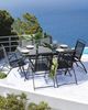 Gartenstuhl 6er Set LIVO Metall Schwarz Bild 2