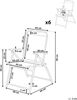 Gartenstuhl 6er Set LIVO Metall Schwarz Bild 3