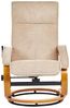 Massagestuhl HERO mit Fußstütze Stoff Beige Bild 4