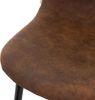 ML-DESIGN Stuhl Esszimmerstuhl mit Rückenlehne, Polsterstuhl mit Metallbeinen (Komplett-Set, 4 St), Wohnzimmerstuhl ergonomisch Braun mit Kunstlederbezug Küchenstuhl Bild 5
